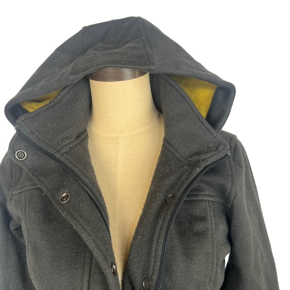 Royal Robbins brown grey full zip hooded knit jacket SZ S - Picture 6 of 11